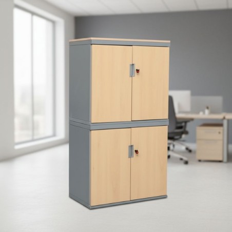 Armario Oficina 4 Puertas Arce de Dynamobel - Montiel