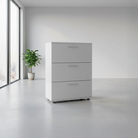 Armario Gris con 3 Cajones de Levesta - Montiel