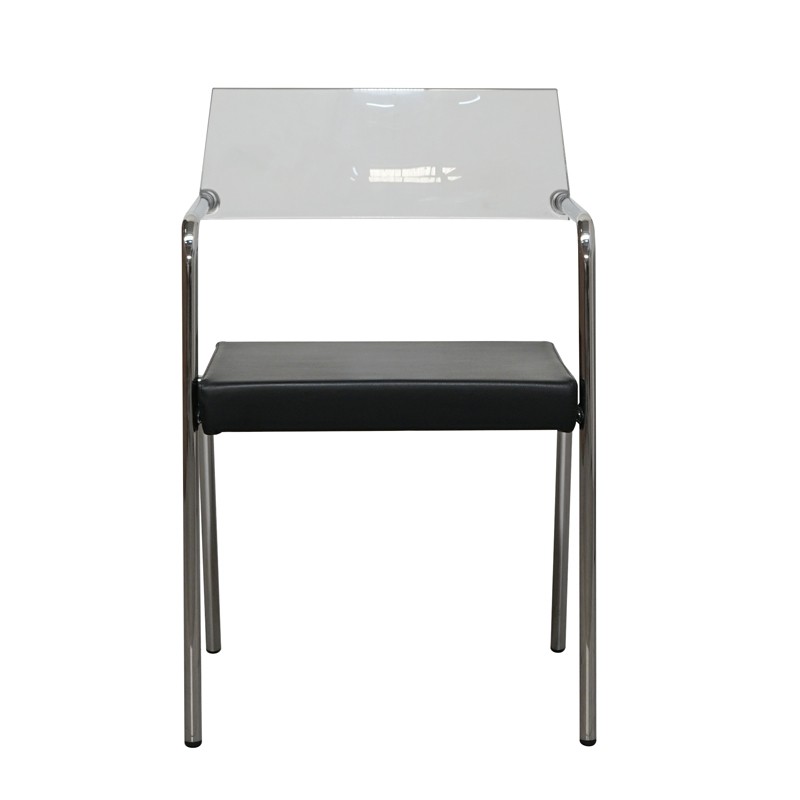 Silla Confidente Respaldo Transparente MM1728 - Montiel