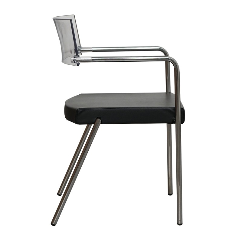 Silla Confidente Respaldo Transparente MM1728 - Montiel