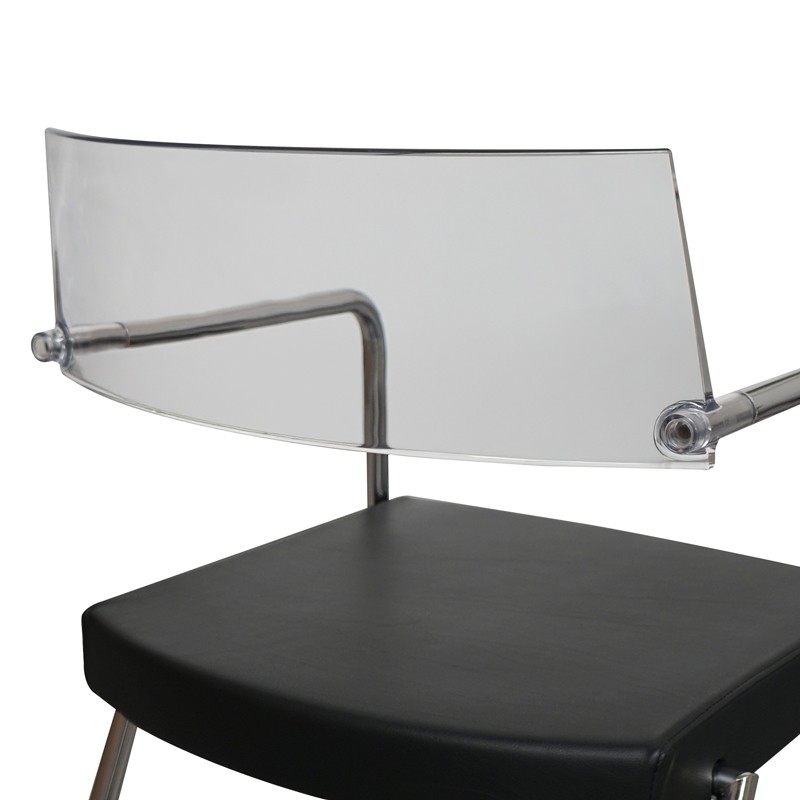 Silla Confidente Respaldo Transparente MM1728 - Montiel