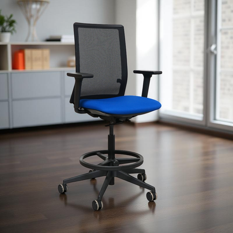 Taburete con Ruedas y Brazos 3D de Forma 5 - Montiel