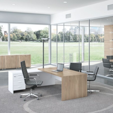 Mesa Dirección con Ala y Cajonera T45 de Quadrifoglio - Montiel