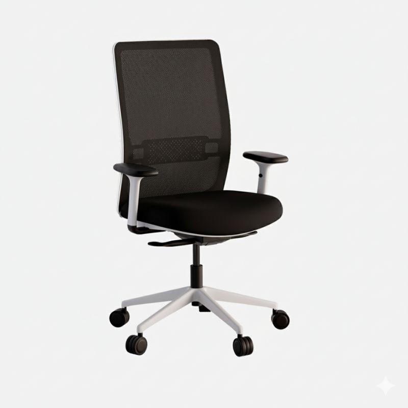 Silla Giratoria Blanca EVOS de Intacor - Montiel