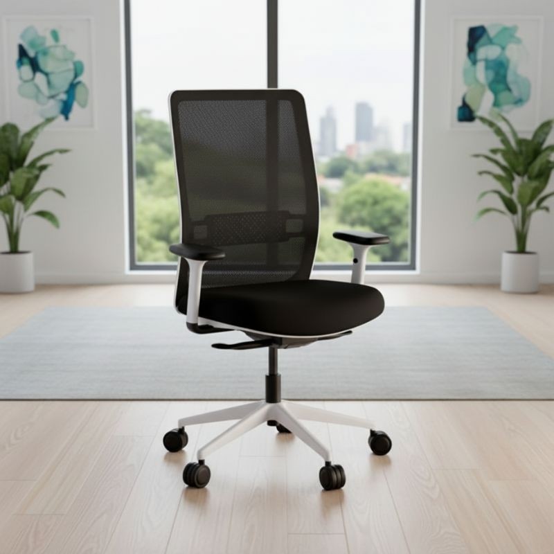 Silla Giratoria Blanca EVOS de Intacor - Montiel