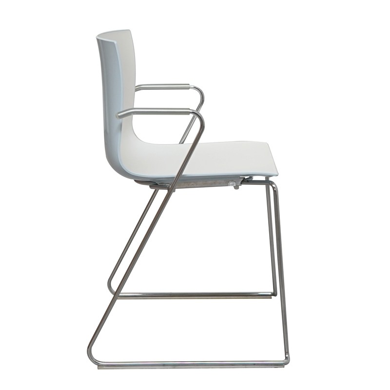 Silla Confidente Blanca Catifa de Arper - Montiel