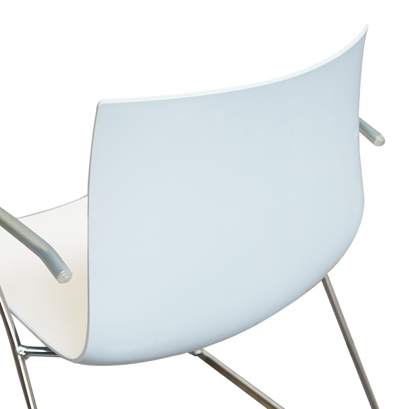 Silla Confidente Blanca Catifa de Arper - Montiel