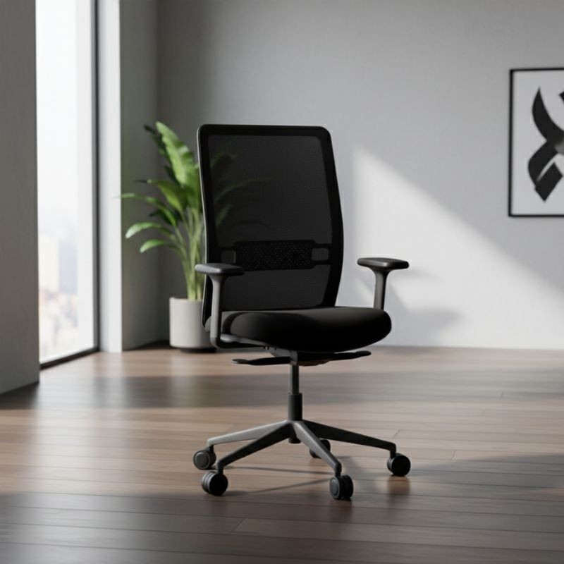 Silla Ergonómica Oficina Negra EVOS de Intacor - Montiel