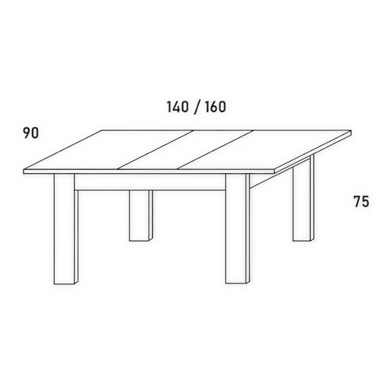 Mesa Extensible de Madera LUX 17 - Montiel
