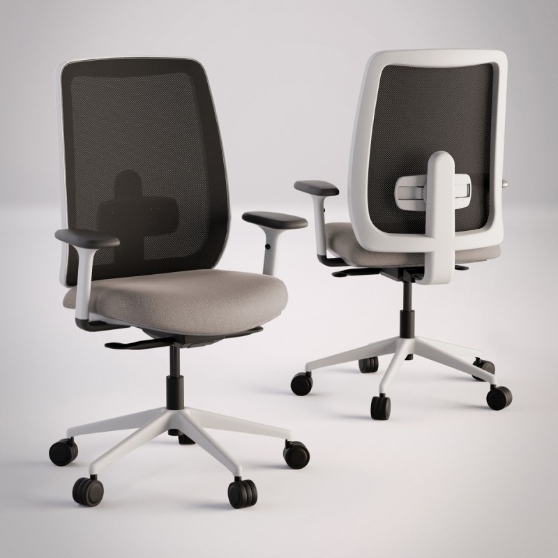 Silla Ergonómica Oficina Blanca 911 de Intacor - Montiel