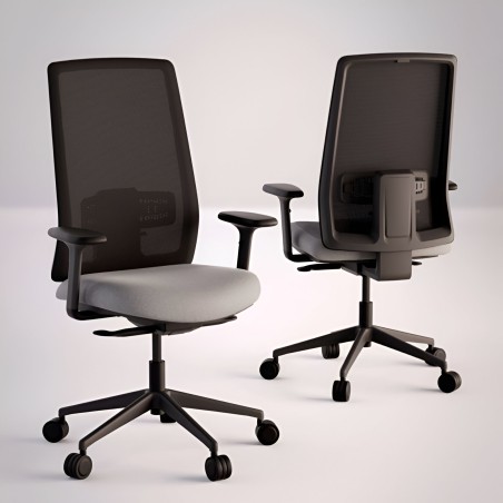 Silla Ergonómica Oficina Negra QUEEN de Intacor - Montiel