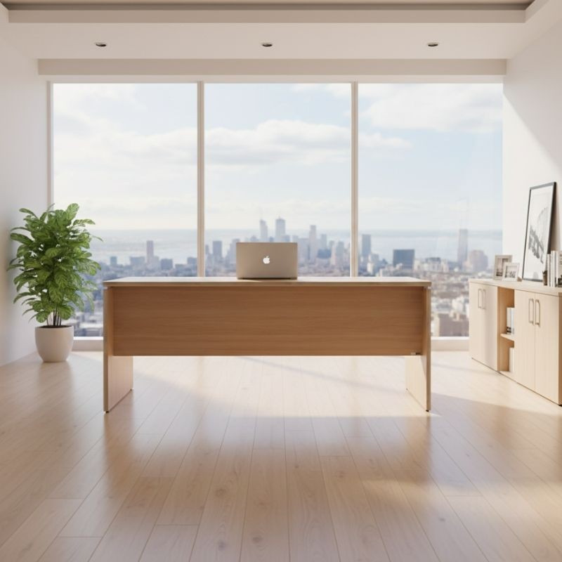 ▷ Mesa de Despacho con Faldón H2 de Herpesa | Oficinas Montiel