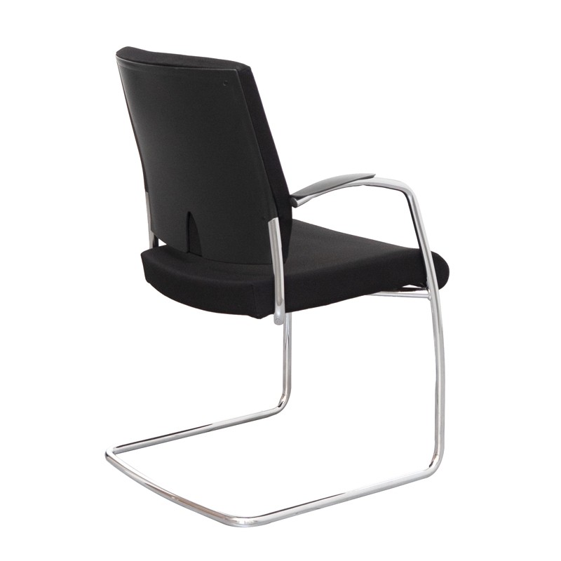 Silla Oficina Negra Patín Metálico de Roder - Montiel