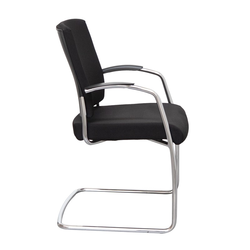 Silla Oficina Negra Patín Metálico de Roder - Montiel