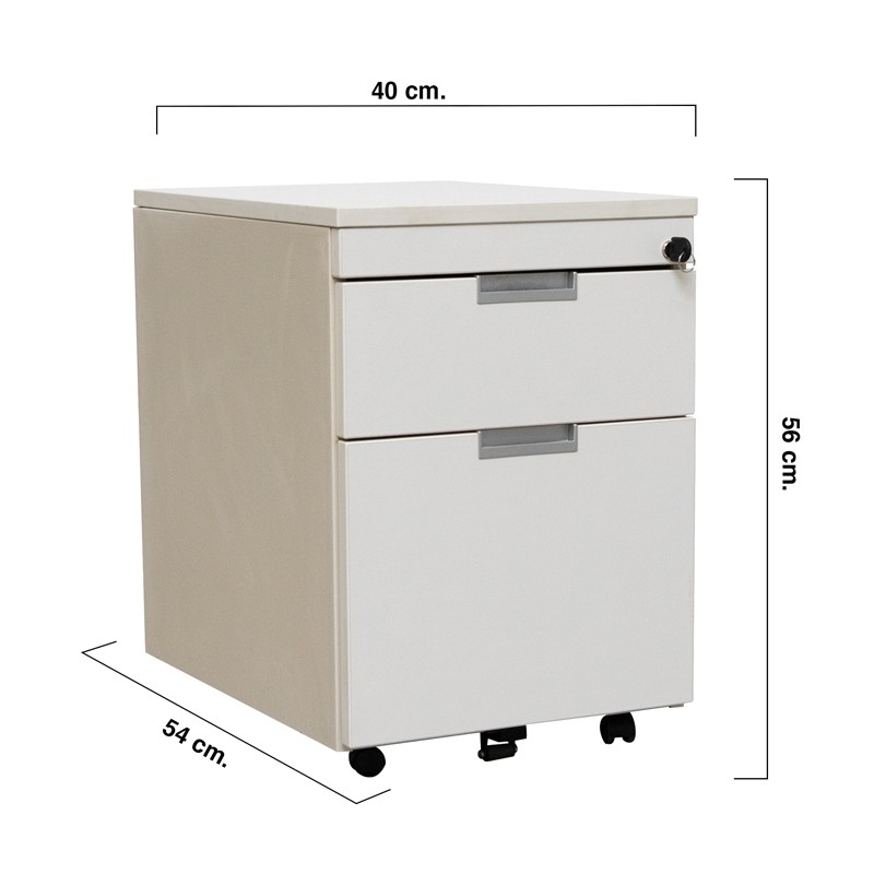 Cajonera Oficina Metálica con Ruedas de Dynamobel - Montiel