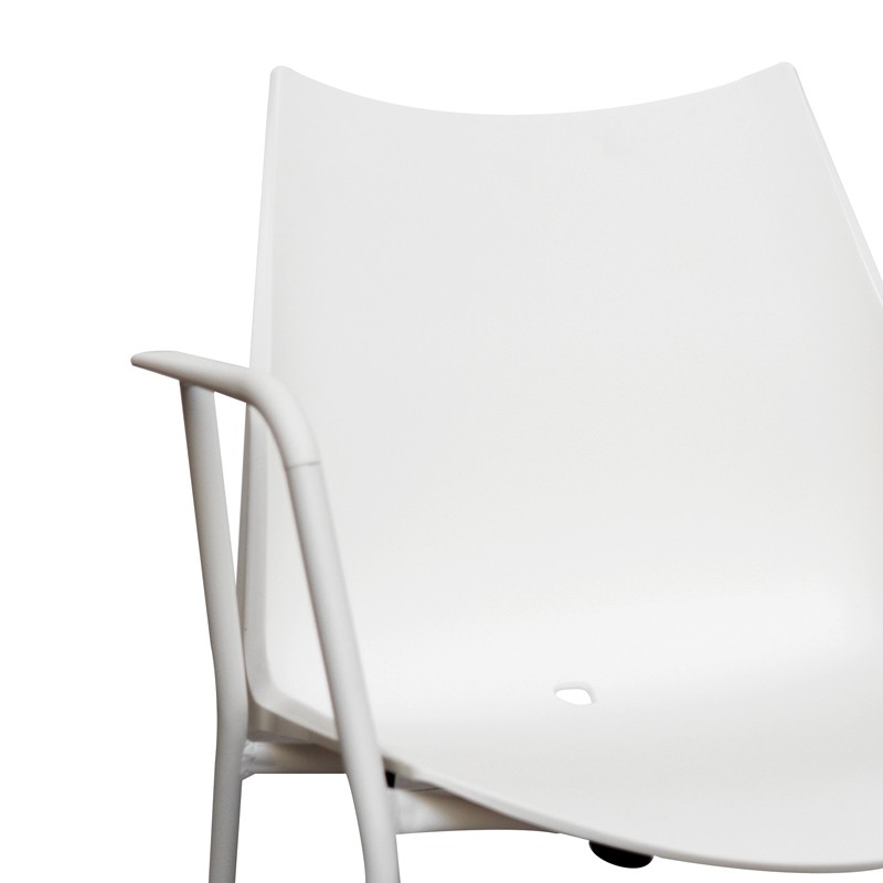 Silla Confidente Blanca Tenzing de Somomar - Montiel