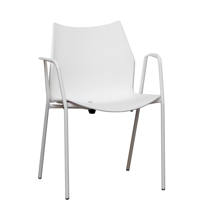 Silla Confidente Blanca Tenzing de Somomar - Montiel