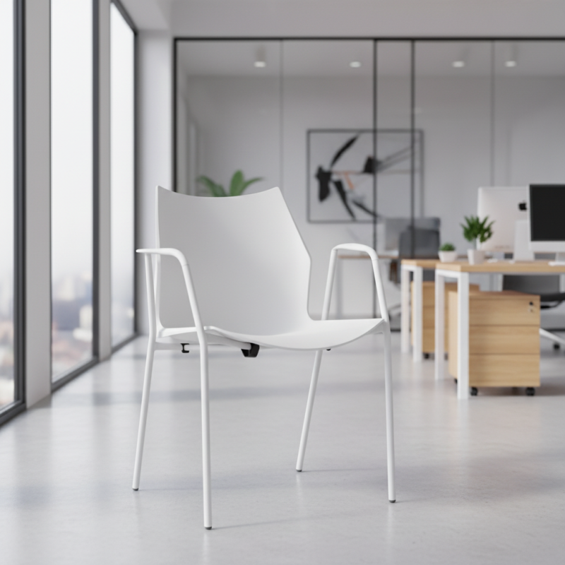 Silla Confidente Blanca Tenzing de Somomar - Montiel