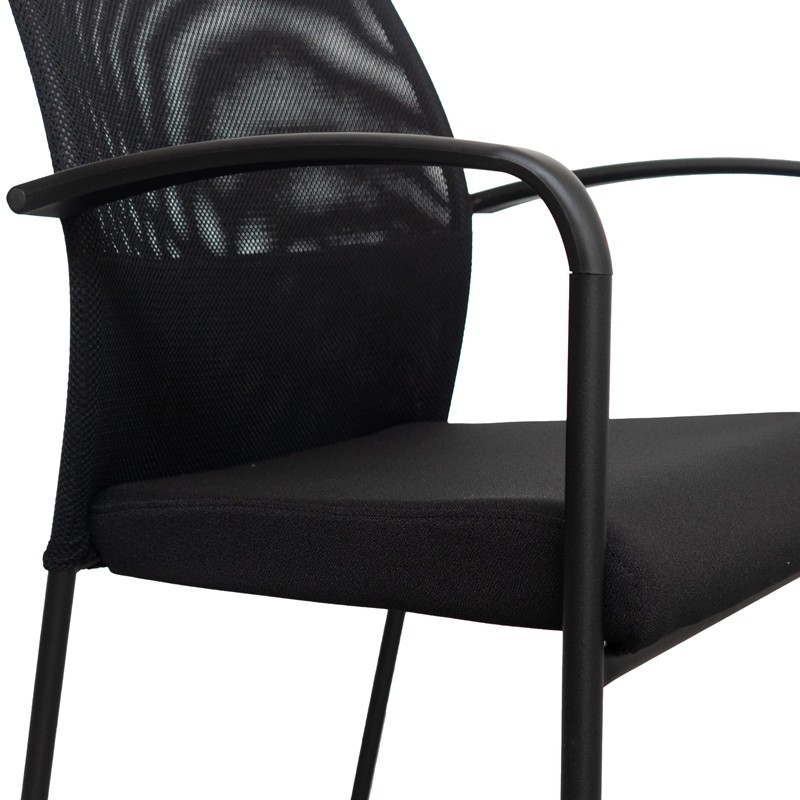 Silla Confidente Negra Fram de Somomar - Montiel