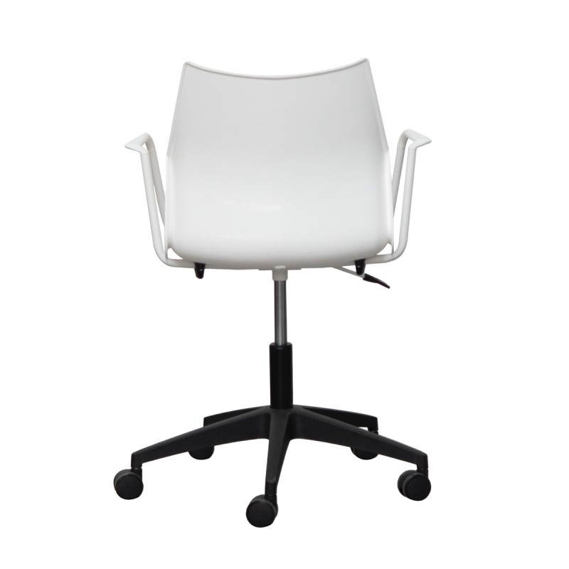 Silla Blanca Giratoria Tenzing de Somomar - Montiel