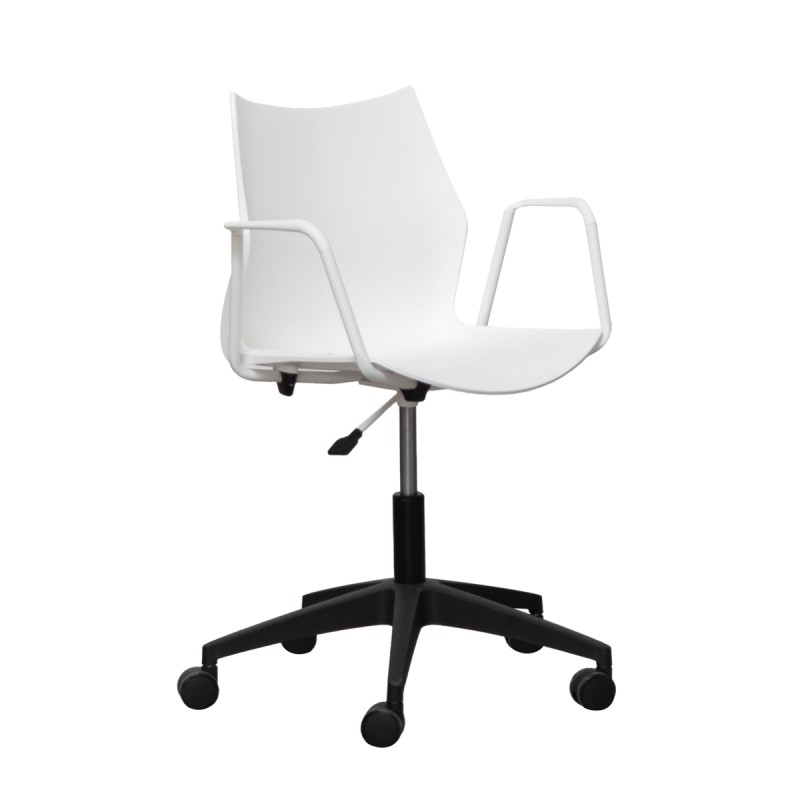 Silla Blanca Giratoria Tenzing de Somomar - Montiel