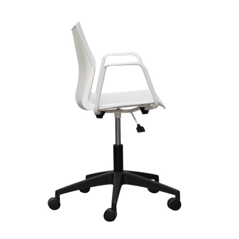 Silla Blanca Giratoria Tenzing de Somomar - Montiel