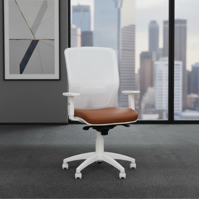 Silla Ergonómica Blanca de Oficina Barata Online
