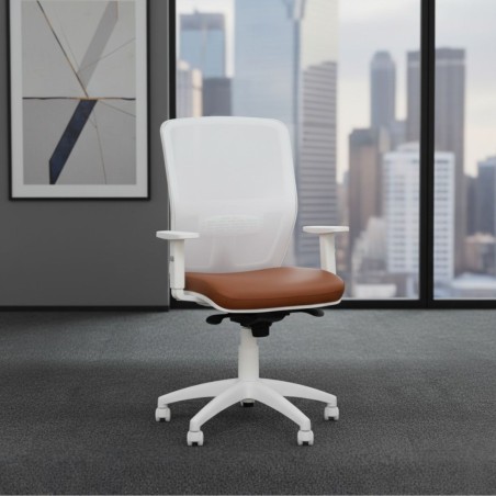 Silla Ergonómica Blanca de Oficina Barata Online