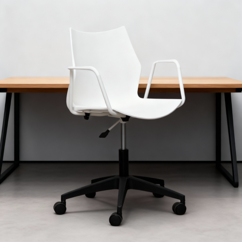 Silla Blanca Giratoria Tenzing de Somomar - Montiel