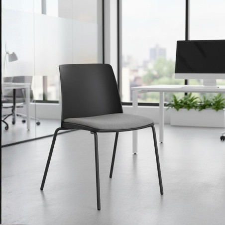 ▷ Silla Confidente Acuario Asiento Tapizado de Kunna - Montiel