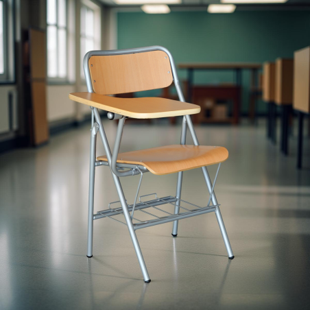 Silla Madera Escolar con Pala Mod. Newton Educación by Kunna