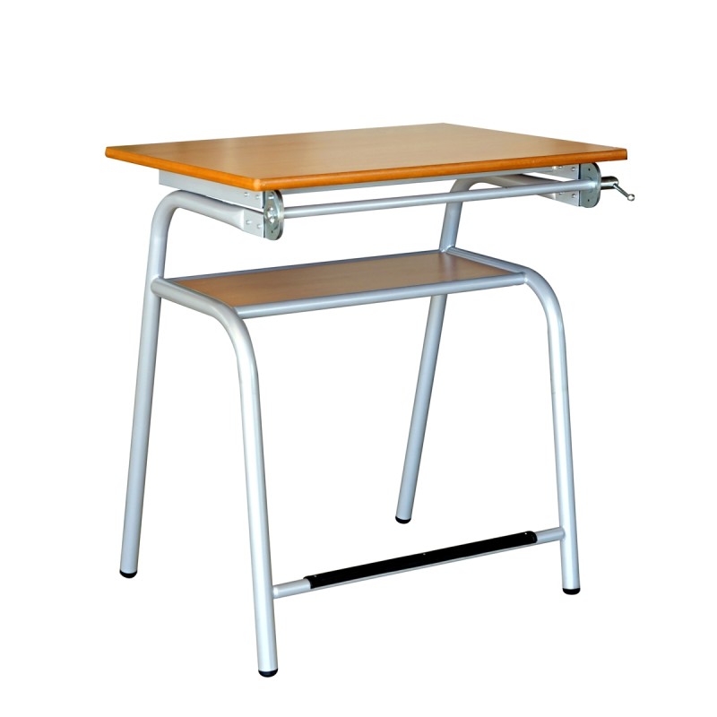 Mesa Elevable Escolar Madera Mod. Newton Educación by Kunna