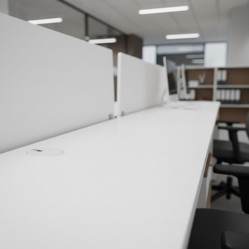 Multipuesto Blanco con Divisorias de Actiu - Montiel