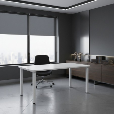 Mesa Blanca Oficina 140x80 cm. Eco de Kunna - Montiel