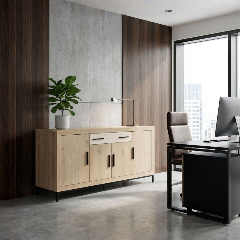 Mueble Aparador Roble 200x40 cm. Pastrana de Bogal - Montiel