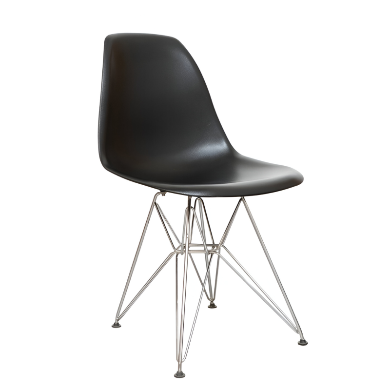 Silla Confidente Negra Tower para Recepciones - Montiel