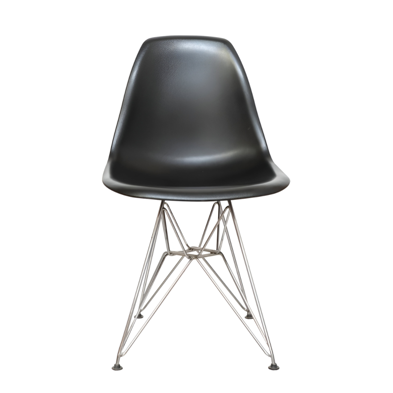 Silla Confidente Negra Tower para Recepciones - Montiel