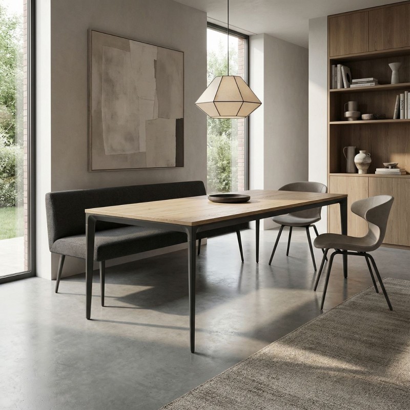 Mesa Oficina Roble 180x90 cm. Ness de Bogal - Montiel