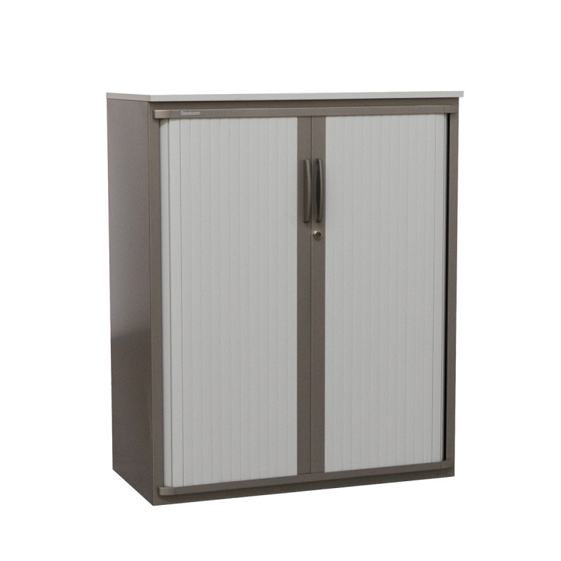 Armario Puertas Persiana Metálico Gris MM - Montiel