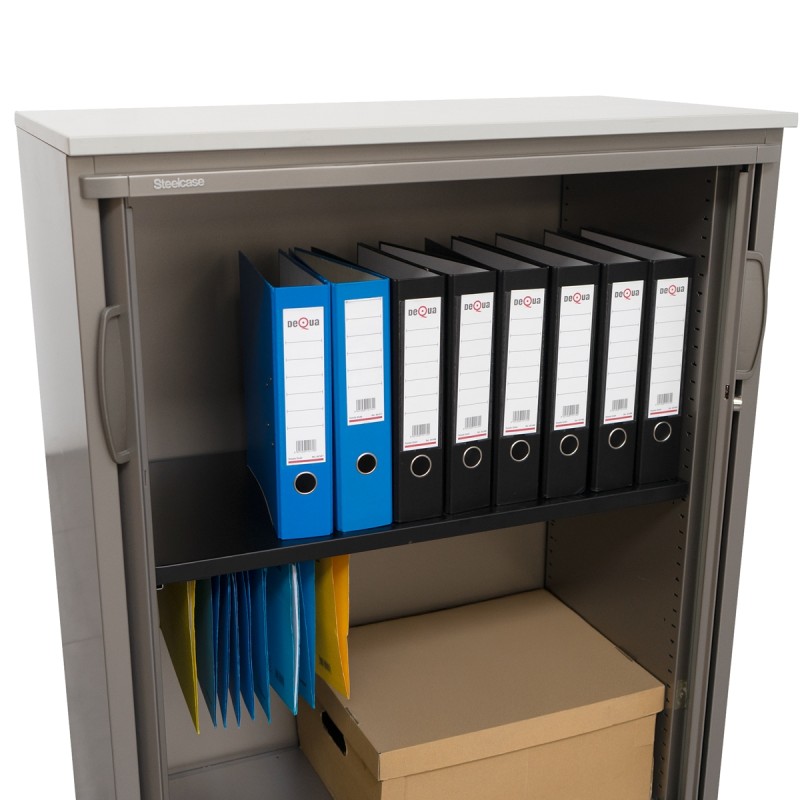 Armario Puertas Persiana Metálico Gris MM - Montiel