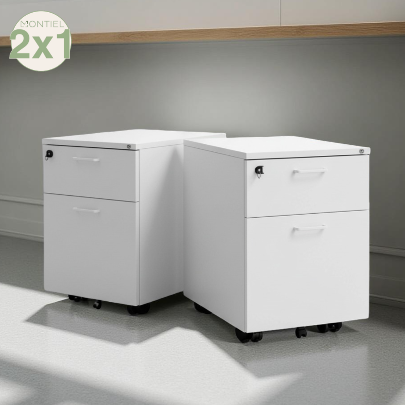 Cajonera Archivador Oficina Blanco de Actiu - Montiel