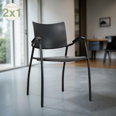 Silla Confidente Kena Negra 4 patas de Dynamobel