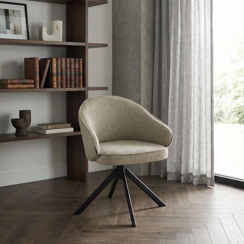 Butaca Recepción Giratoria Marrón Verona de Bogal - Montiel