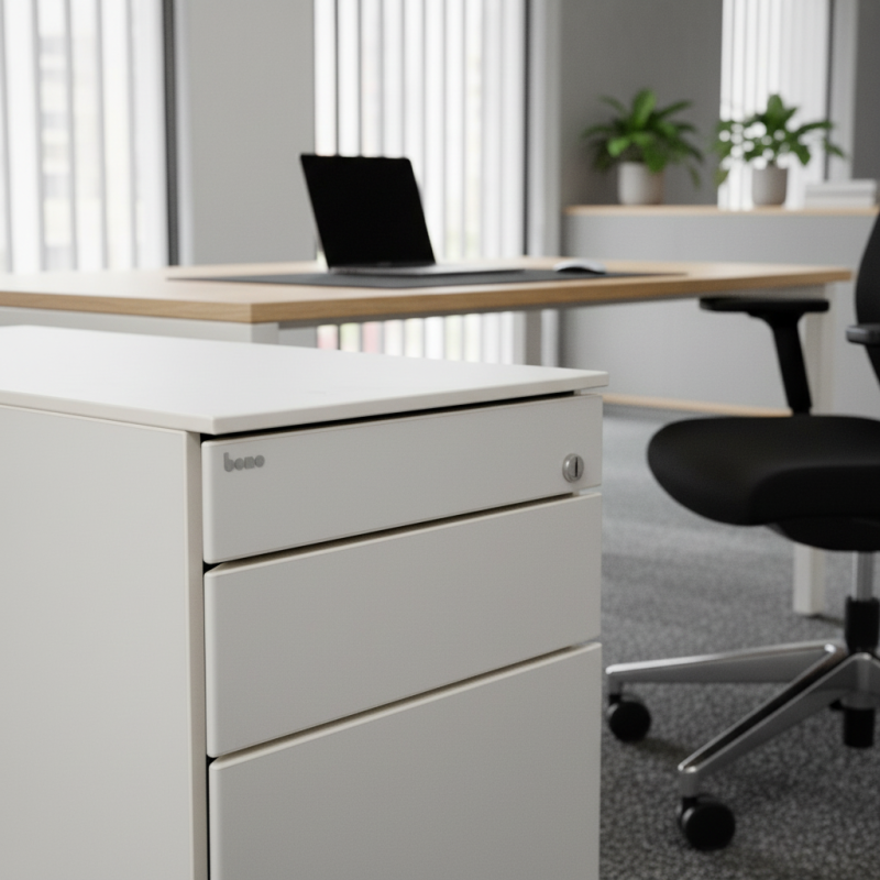 Cajonera madera con ruedas de Bene - Reoffice