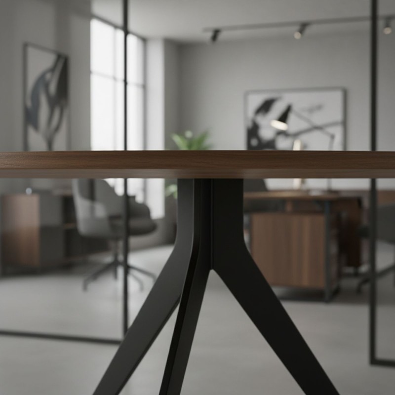 Mesa Reuniones Redonda Ø120 cm. Orta de Bogal - Montiel