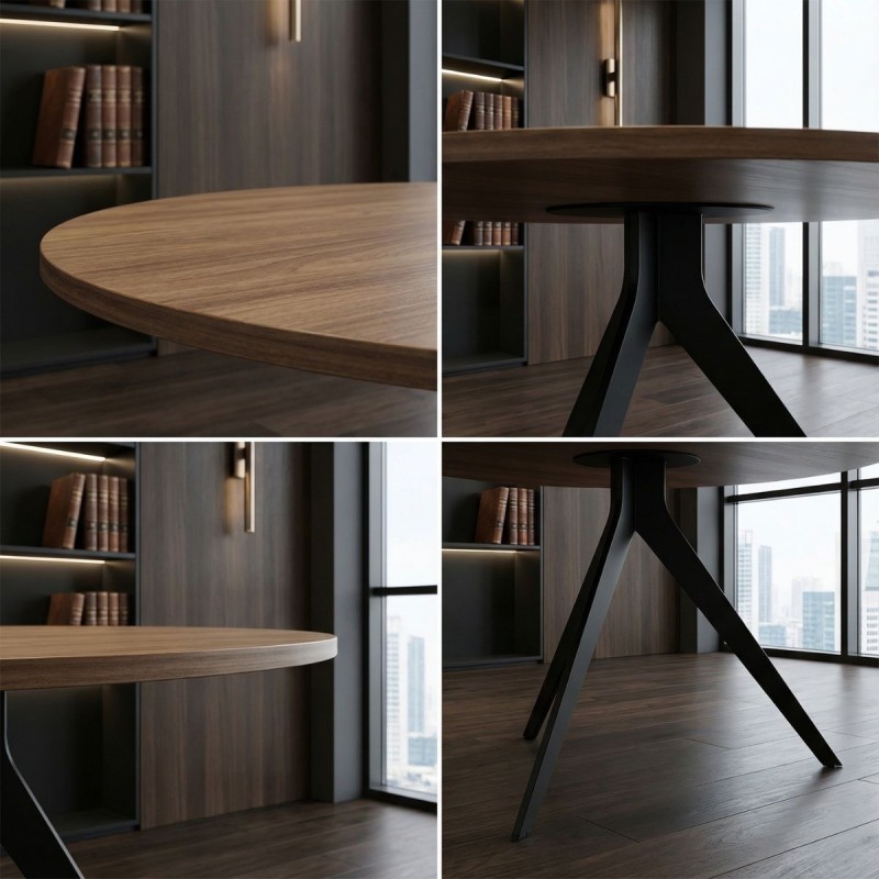 Pack Mesa Redonda Butacas y Aparador de Bogal - Montiel