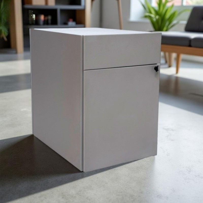 Cajonera Gris Metálica Cajón y Archivo de Temo - Montiel