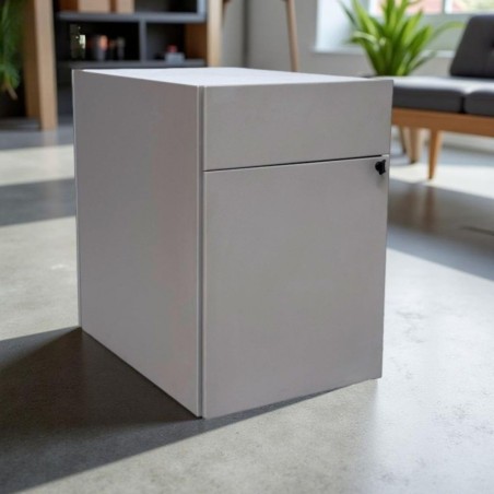 Cajonera Gris Metálica Cajón y Archivo de Temo - Montiel