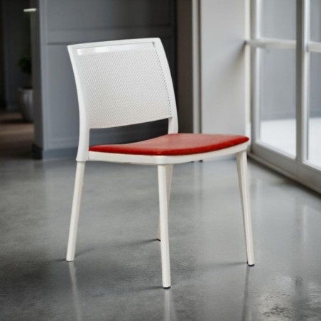 Silla Confidente Blanca de Forma 5 - Montiel