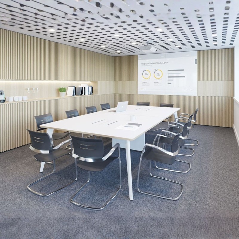 Mesa Reuniones Madera Vira de Dynamobel - Montiel